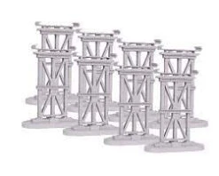 40-1137 O Scale MTH RealTrax 8 Piece Elevated Subway Trestle Set