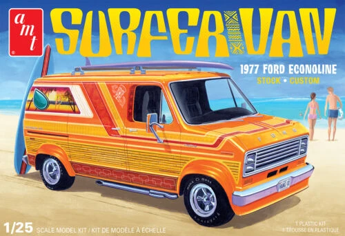 AMT 1/25 1977 FORD SURFER VAN MODEL KIT 3 AMT 1/25 1977 FORD SURFER VAN MODEL KIT