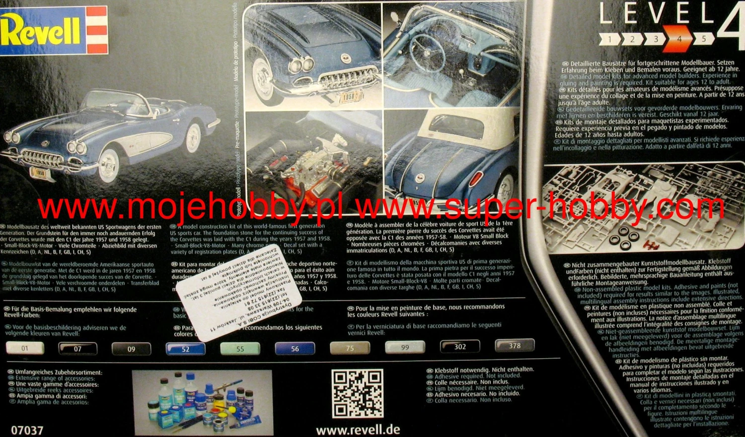 Revell 07037 58' Corvette Roadster 10 Revell 07037 58' Corvette Roadster - Image 8