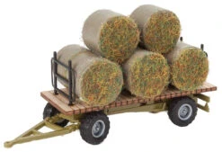 949-4192 HO Scale Walthers SceneMaster Hay Trailer W/Load