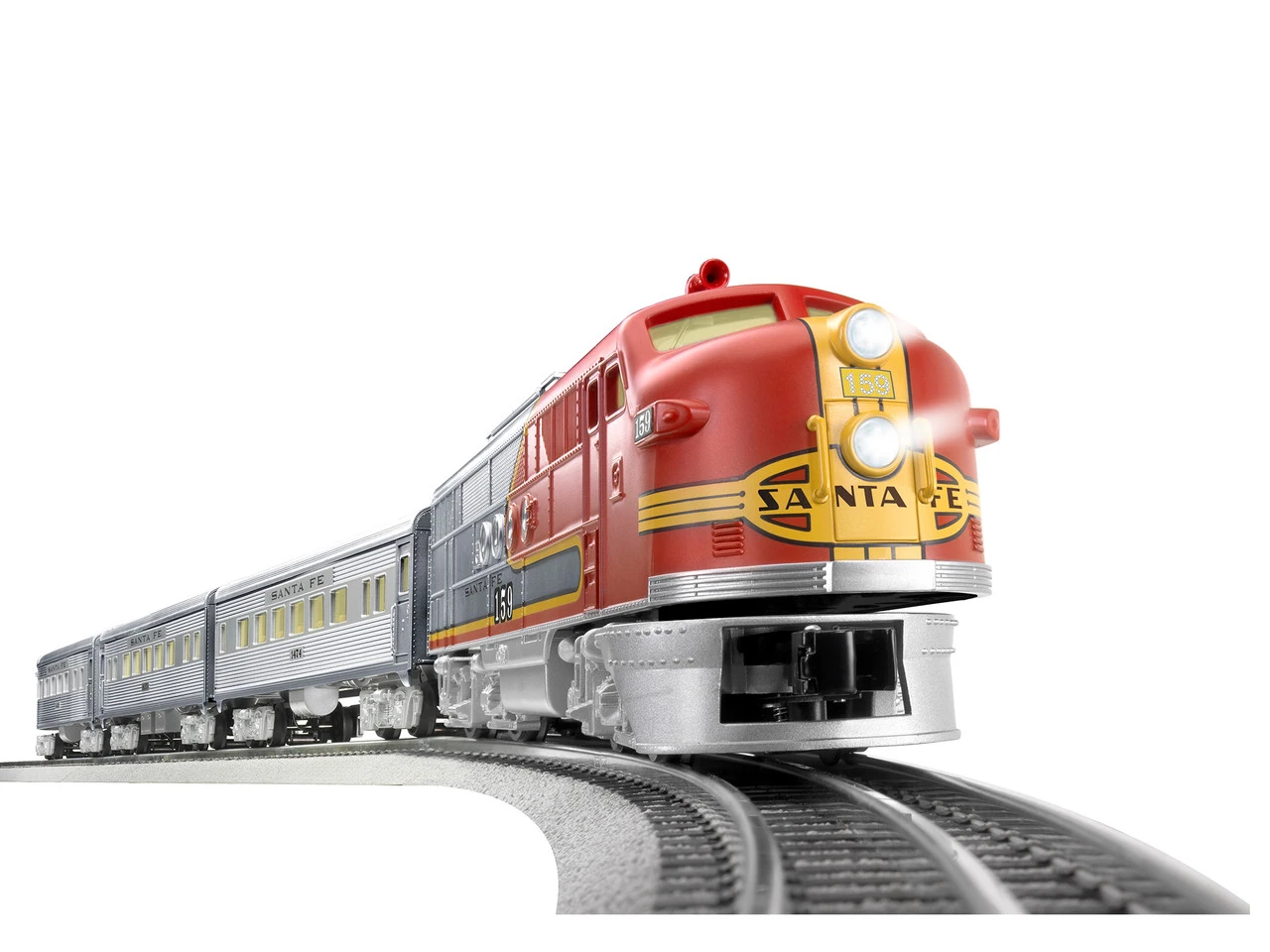 6-84719 O Scale Lionel Santa Fe Super Chief LionChief Set 2 6-84719 O Scale Lionel Santa Fe Super Chief LionChief Set