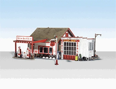 BR4922 Woodland Scenics Co N Scale Built & Ready(R) Landmark(TM) Assembled Structures Fill 'er Up & Fix 'er Up 3 BR4922 Woodland Scenics Co N Scale Built & Ready(R) Landmark(TM) Assembled Structures Fill 'er Up & Fix 'er Up
